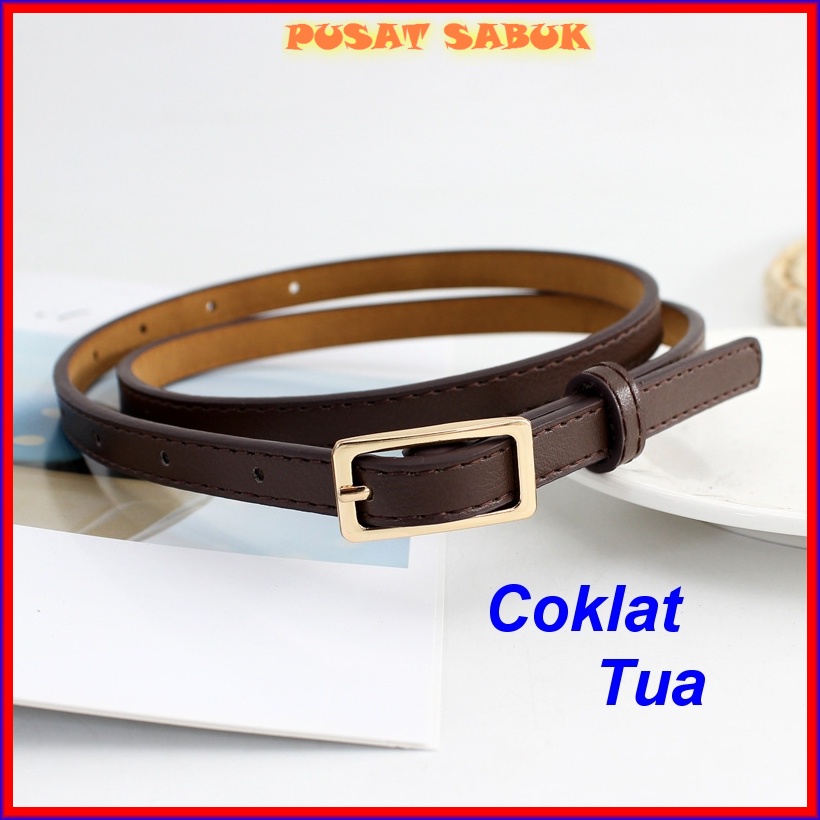 Gesper Belt Kecil Sabuk Tali Ikat Pinggang Wanita Fashion Korea Gasper Aksesoris Obi Murah cewek Blet pesta Kulit kepang Model Cantik Kekinian Grosir Murah Oby Import Mewah