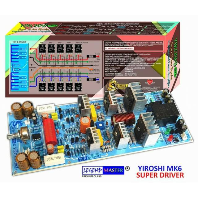 DRIVER POWER AMPLI YIROSHI MK6 TEF SISTEM