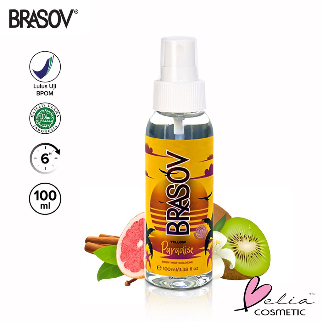 ❤ BELIA ❤ BRASOV Body Mist Spray Cologne Refreshing Fragrance 100mL