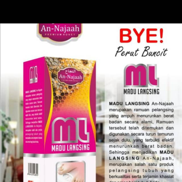 

Madu langsing An-najaah/ML An-najaah 330grm ramuan herbal
