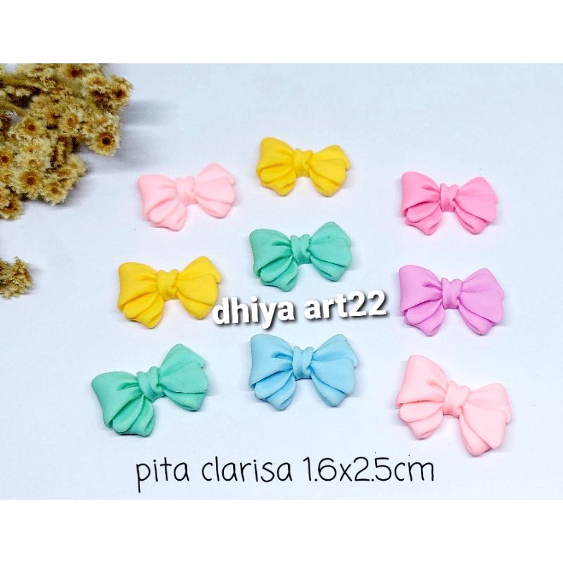 

50 pcs clay pita clarisa warna pastel