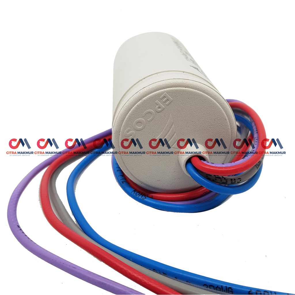 Kapasitor Mesin Cuci Washing Machine Capasitor 4 kabel 3 uF dan 11 uF Sharp Original Epcos A209
