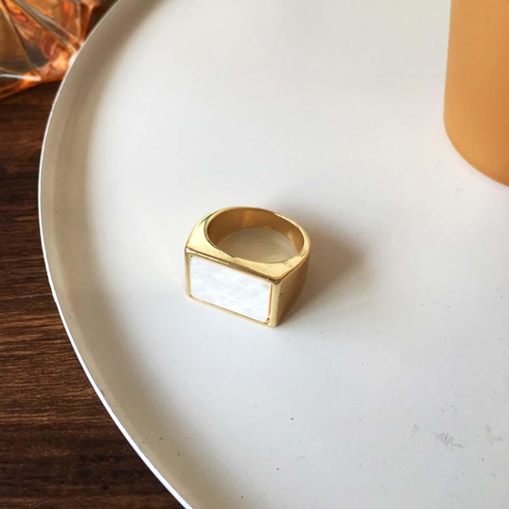 Mxbeauty Cincin Jari Geometris Kepribadian Wanita Retro Sederhana Perhiasan Fashion