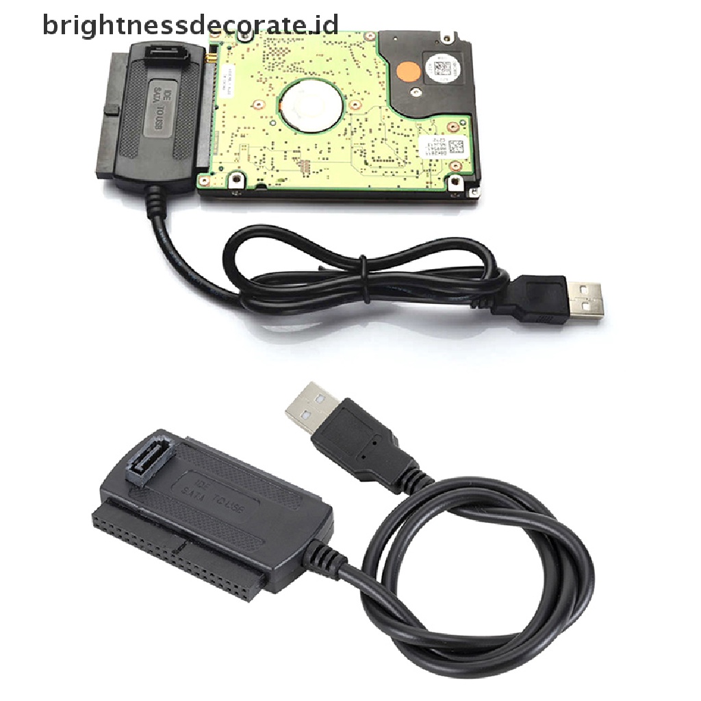 Kabel Adapter Converter USB 2.0 To IDE SATA Untuk 2.5 3.5 Inch Hard Drive HD