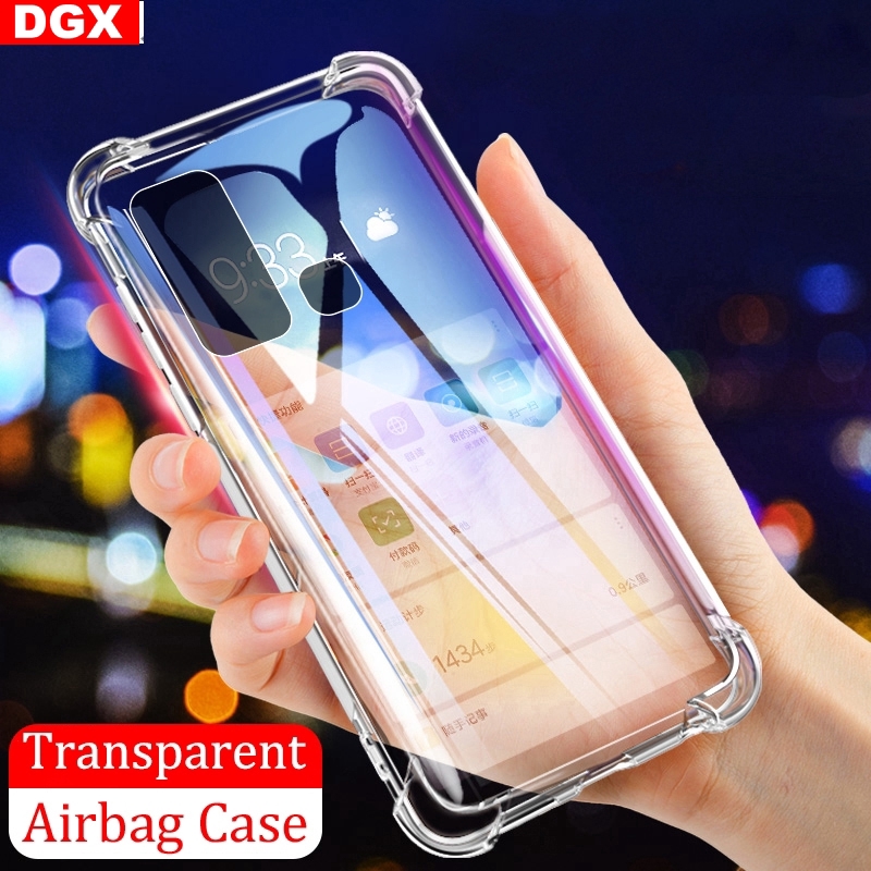 Soft Case Silikon Transparan Shockproof Dengan Airbag Untuk Vivo Y50 Dgx