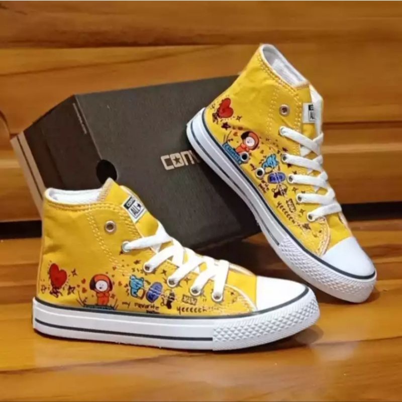 SEPATU ANAK BTS CONVERSE BOOTH MURAH LAKI-LAKI PEREMPUAN