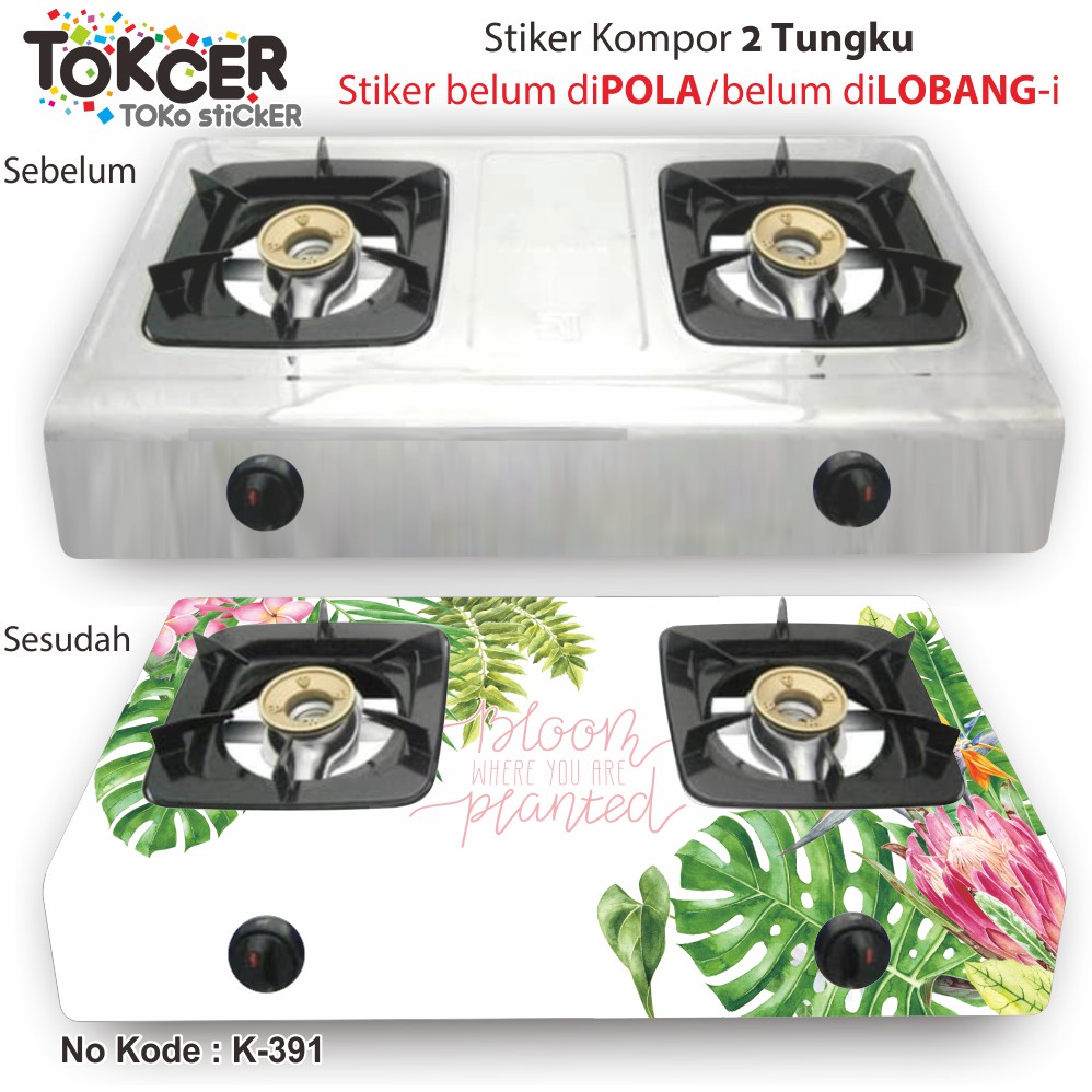 Stiker Kompor 2 Tungku KAKTUS