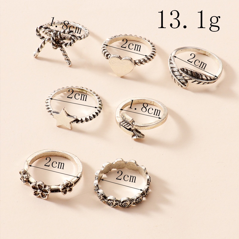 5 / 6Pcs / Set Cincin Knuckle Desain Bintang Bulan Kupu-Kupu Micro Diamond Gaya Boho Untuk Aksesoris