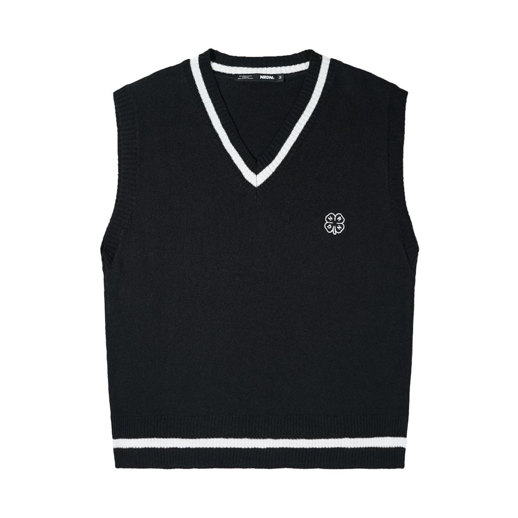 NRDN Clothing Sweater CLOVER VEST KNITWEAR BLACK