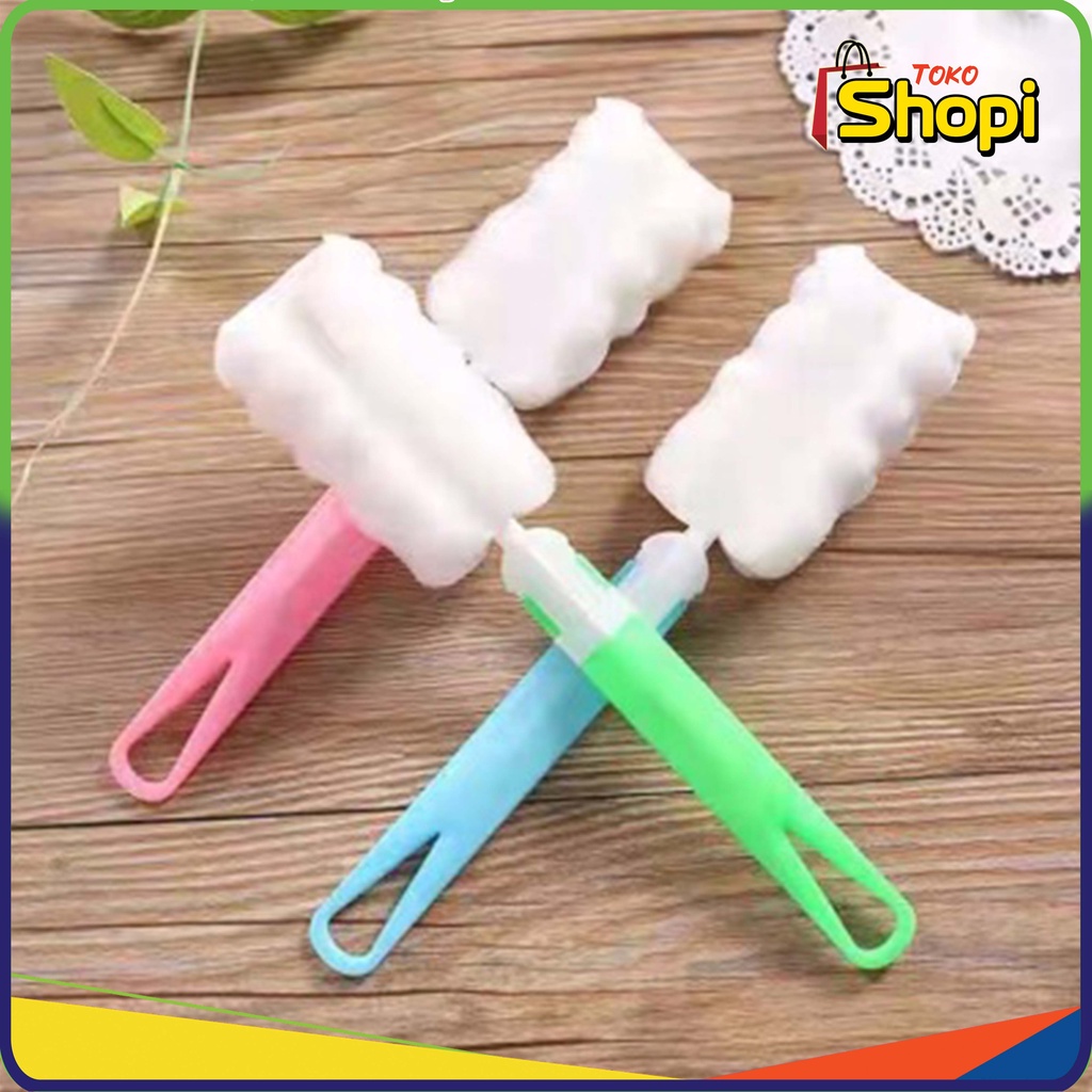 ♚𝐓𝐒 𝟕𝟎𝟗♚Sikat Botol Susu Bahan Busa Sikat Pembersih Botol Gelas Serbaguna