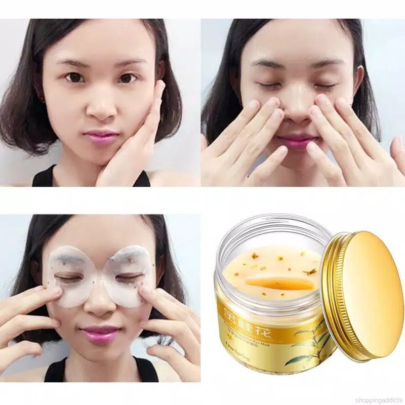 Bioaqua GOLDEN OSMANTHUS Eye Mask Penghilang Kerutan Kantung Mata Panda [ORI] MASKER MATA PANDA