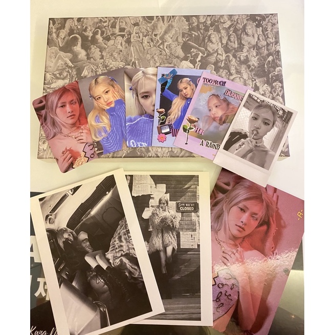 ROSE SOLO ALBUM R PHOTOCARD POSTCARD PC BENEFIT YG KTOWN4U ALBUM ONLY