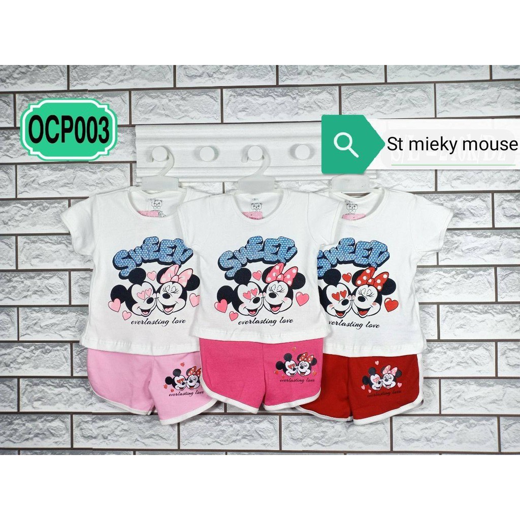 Baju Anak Setelan Cewek CIN HO Putih Motif RANDOM Mulai 3bln