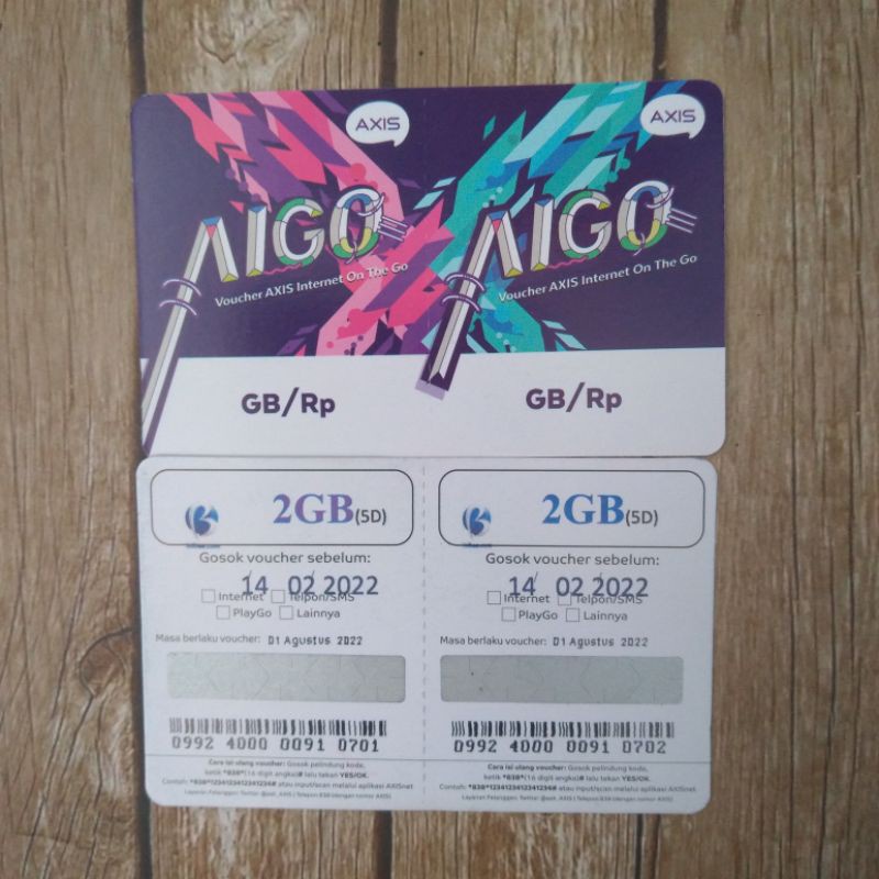 Axis 2GB 5 Hari dan 5GB 15 Hari