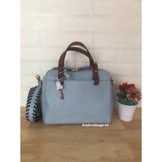 Tas fossil rachel satchel horizon horison blue original bag