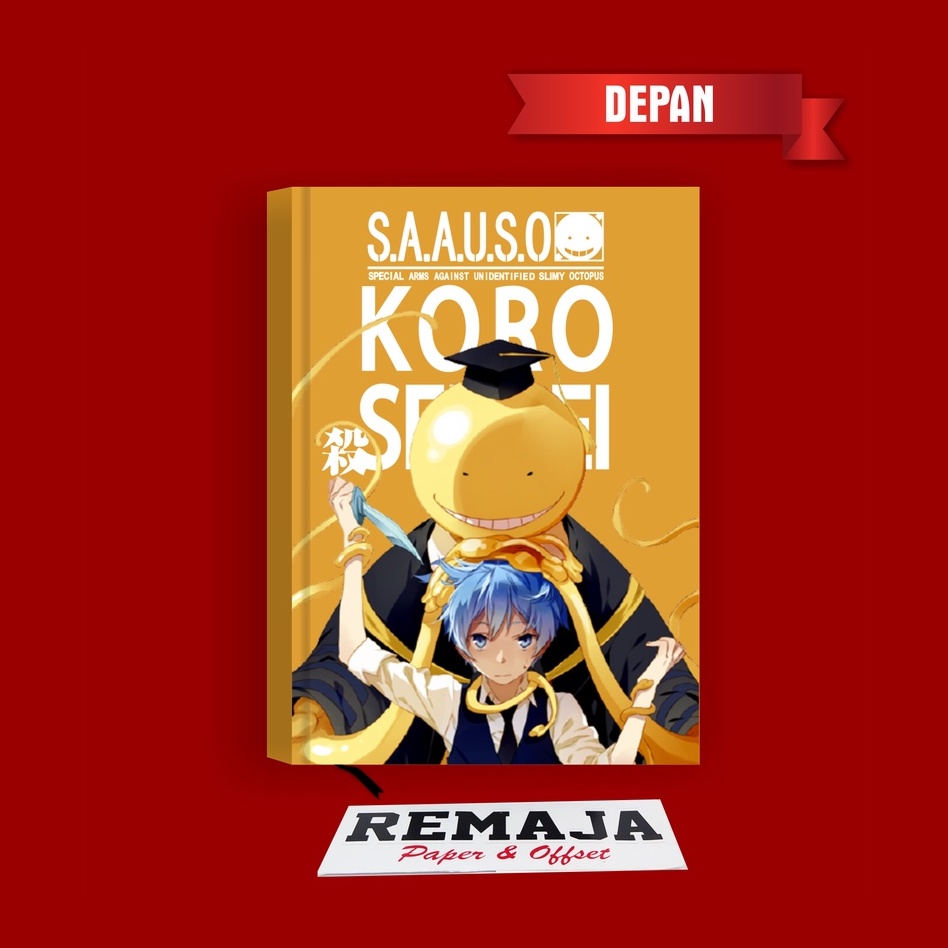 

Pocket Book/Note Book Hardcover KORO SENSEI & NAGISA A6 & A5 / Buku Tulis Catatan Notes