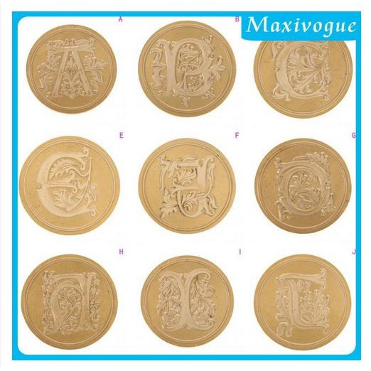 Classic Initial Wax Seal Stamp - Stempel Sealing Lilin Inisial Klasik