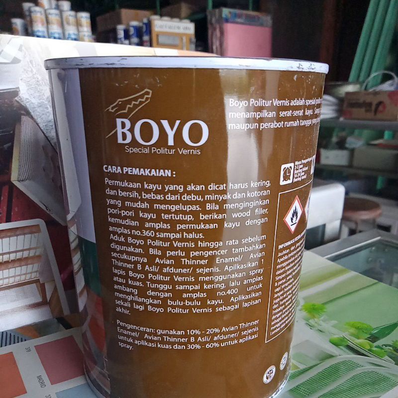 Avian Boyo Pelitur Vernis Kayu 1 Kg
