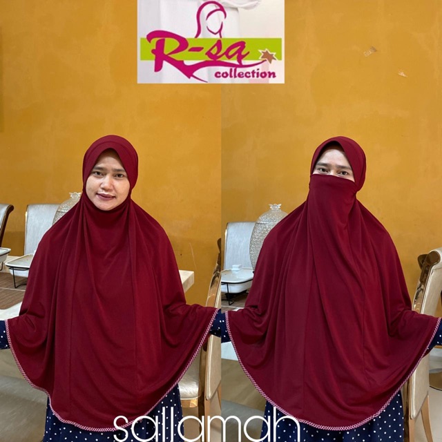Hijab/jilbab/niqob Pet Bercadar by R-Sa Collection High Quality