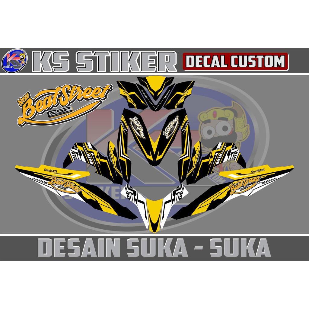 Desain Cutting Sticker  Motor  Beat  Street Inspirasi  