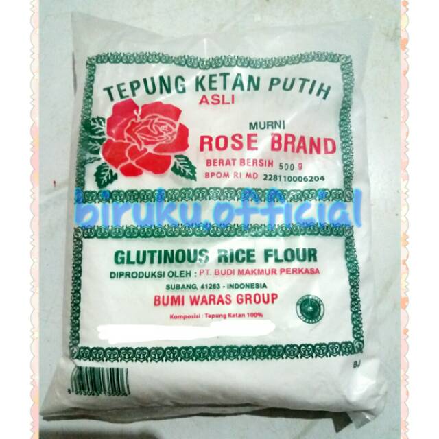 

Tepung Ketan Putih Rose Brand 500gr