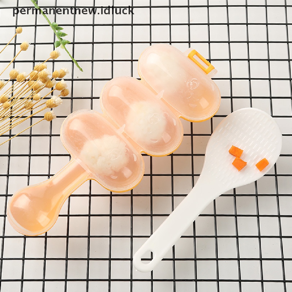 2pcs / Set Cetakan Pembuat Bola Nasi Sushi Makan Siang Anak Untuk Alat Dapur