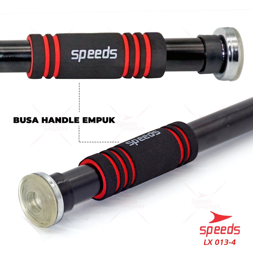 SPEEDS Pull Up Bar /Chin Up /Iron Gym /  Alat fitness doorway door Bar 013-4-8