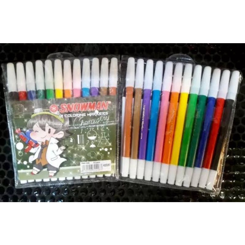 

Spidol Snowman Kecil 12 Warna