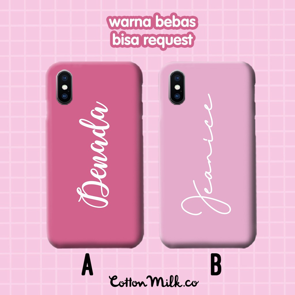 CASE CASING CUSTOM NAMA VIVO OPPO A53 A92 A52 F11 Y17 Y12