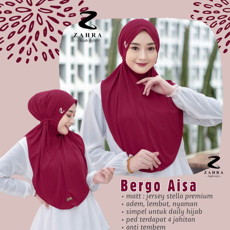 BERGO AISA BY ZAHRA HIJAB PREMIUM