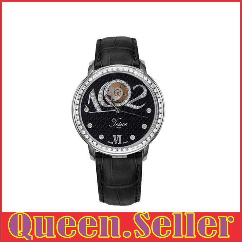 QS796 fashion pria jam tangan pria ORIGINAl Teiwe Swiss Tw2058-S Fazzione Leather Strap