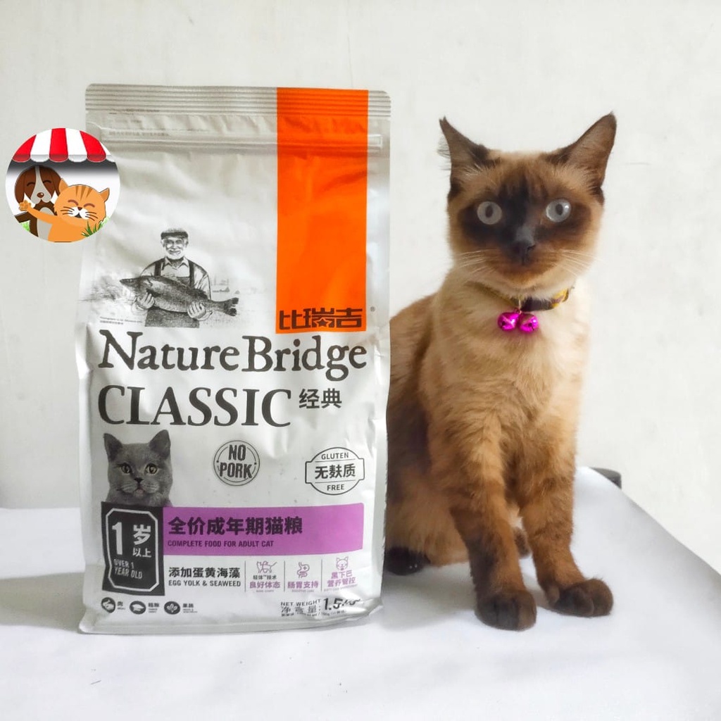 Nature Bridge Classic Adult 1.5kg Cat Food - Makanan Kucing Dewasa