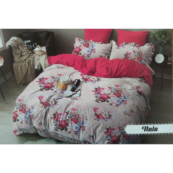 BED COVER SET SPREI  MOTIF  BUNGA  180X200 KATUN  JEPANG  CVC 