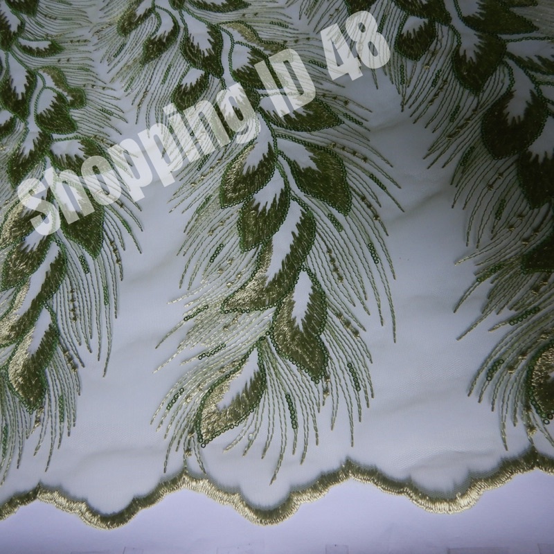 Tile tule brukat brokat bordir sequin premium