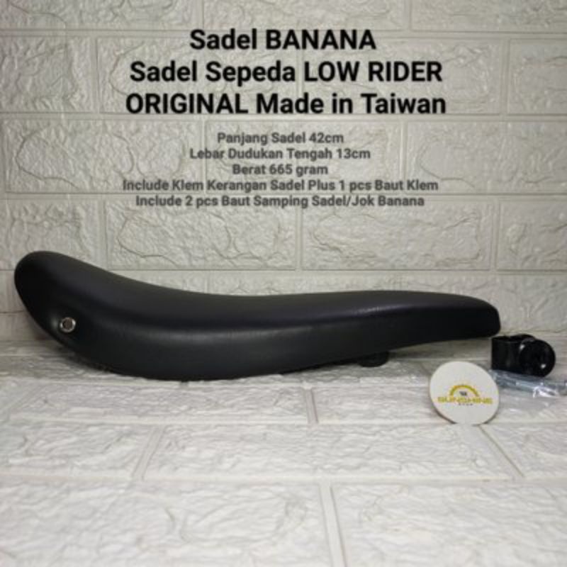 Jok Sadel BANANA Sepeda LowRider Original Made In Taiwan - Low Rider Saddle