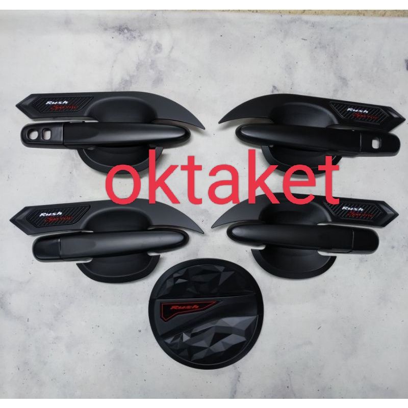 paket outer handle tank cover all new rush terios 2018 2020 2022 hitam dop