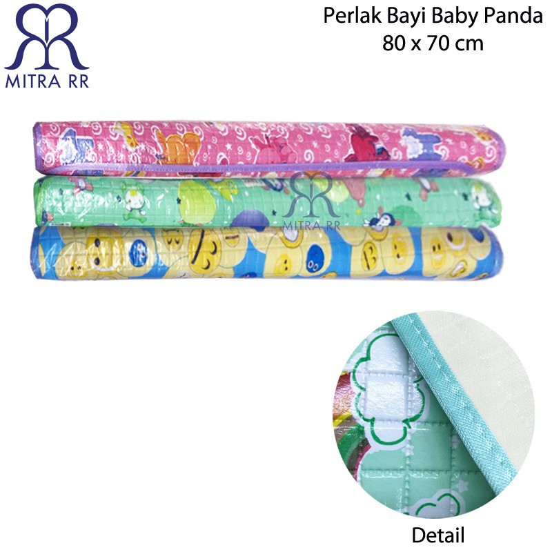 Perlak Bayi Tanggung 80x70 cm Baby Panda - Alas Tatakan Ompol Bayi Motif Karakter Ukuran Tanggung