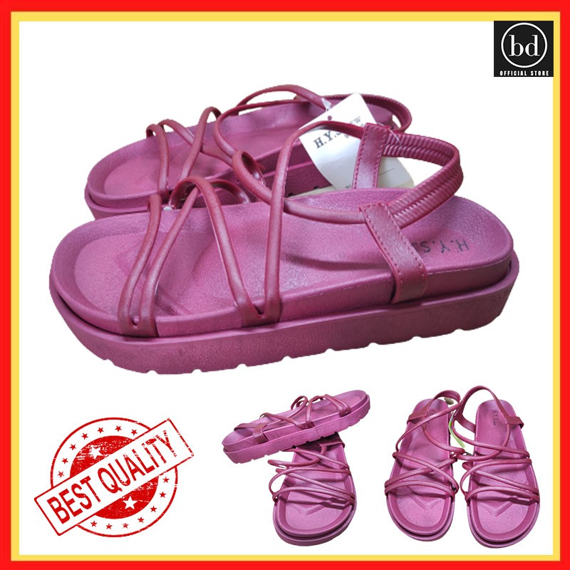 sandal jelly / sendal karet Cewek / Wanita H2 Dewasa gladiator laluna Murah terbaru kekinian S422