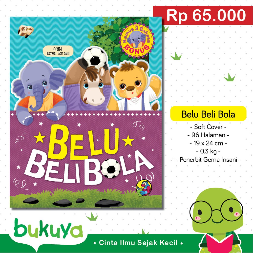 Buku Anak Cerita Fabel Belu Beli Bola Shopee Indonesia