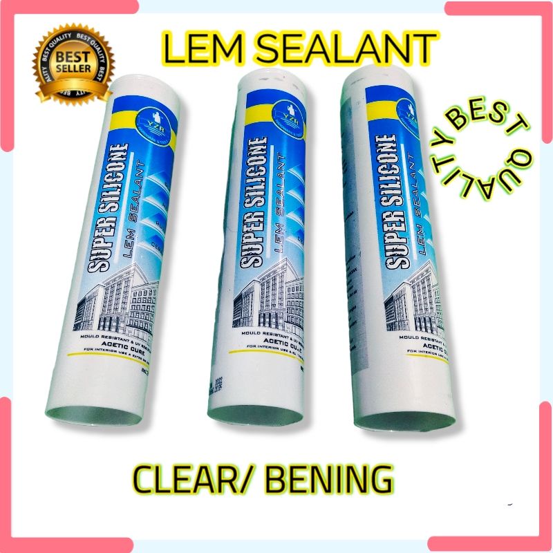 Jual Lem Sealant Lem Aquarium Lem Akuarium Lem Kaca Lem Silicone Lem