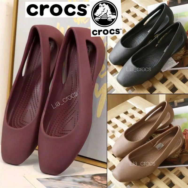 Crocs Sloane flat / crocs wanita / Sepatu wanita crocs / Sanal wanita