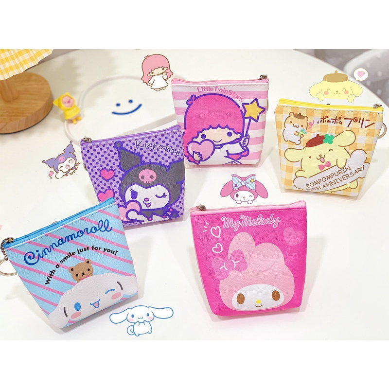 Dompet koin Hello kitty My Melody Anpanman Twin Star Doraemon - Coin Pouch Sanrio