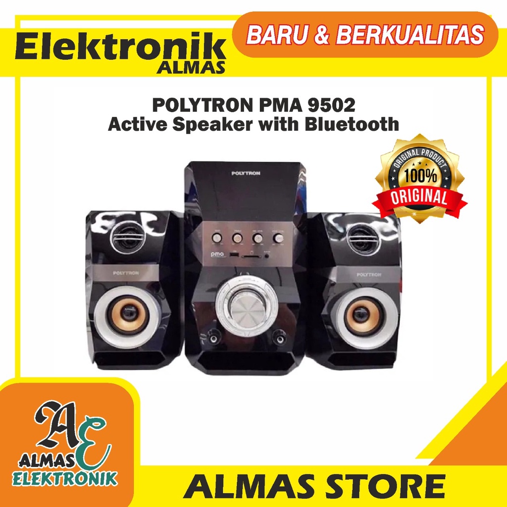 Speaker Aktif Bluetooth Subwoofer POLYTRON PMA 9502 Active Speaker with Bluetooth
