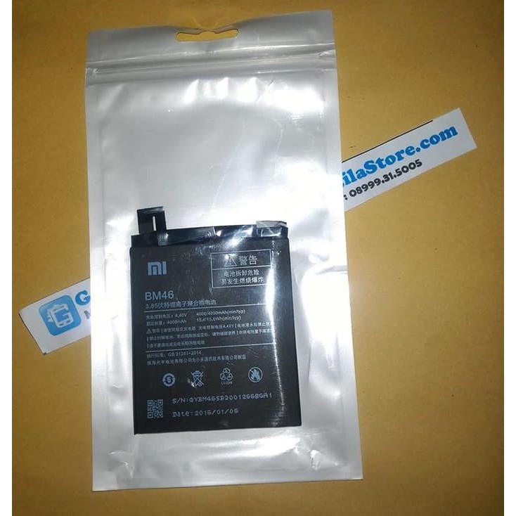 High Quality BATERAI XIAOMI REDMI NOTE 3 BM46 ORIGINAL 100% ORI | Battery BM-46 Murah
