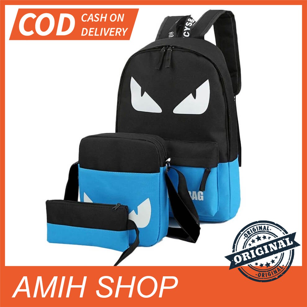 TAS SEKOLAH RANSEL ANAK LAKI-LAKI 3IN1 GIARDINO - GRO 1324 ORIGINAL