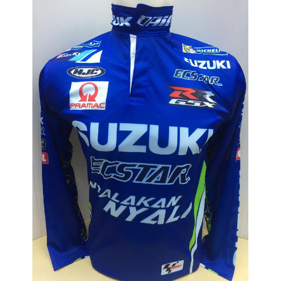 kaos jersey motor suzuki  panjang-baju motor balap suzuki -gallspt