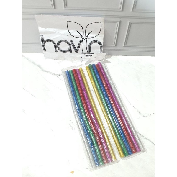 (6pc)Glue Stick Refill Lem Bakar Isi Lem Tembak /isi lem tembak kecil/MESIN LEM TEMBAK/GLUE GUN-Isi Tembak Warna-6pc