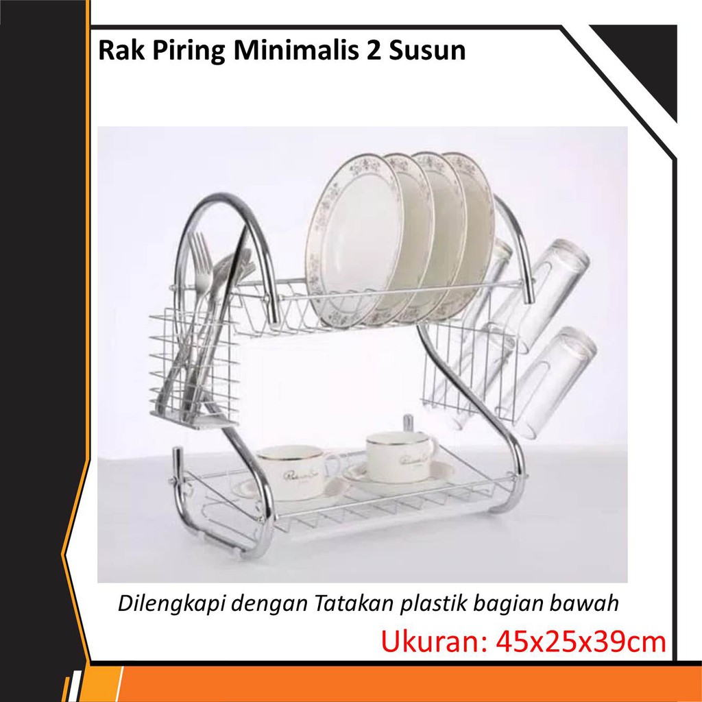  Rak  Piring  2 Susun Dish Drainer Shopee  Indonesia