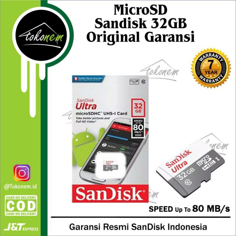 Sandisk 32gb MicroSD Original