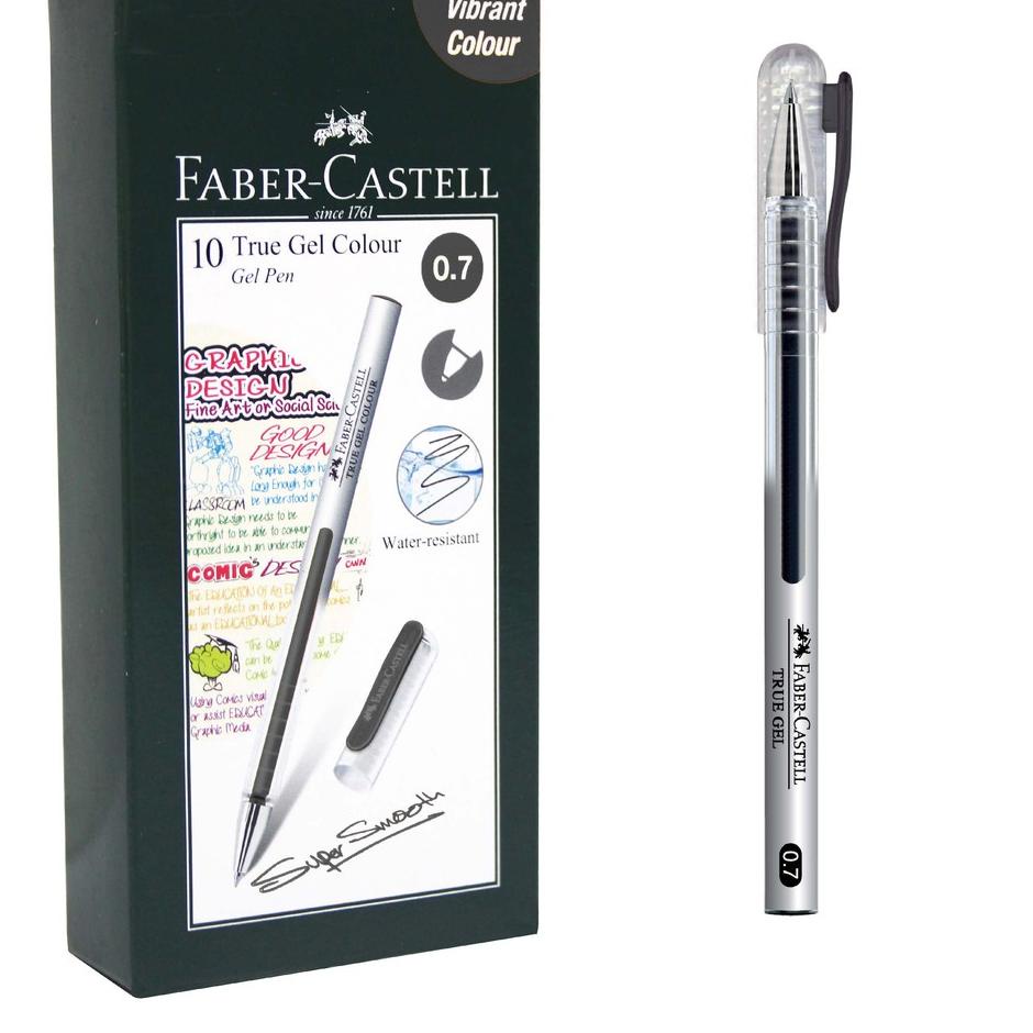

Best ZCMFO Faber-Castell True Gel Pen -- Black Ink 0.7 mm 1 Box isi 10 pcs W90 Produk Keren